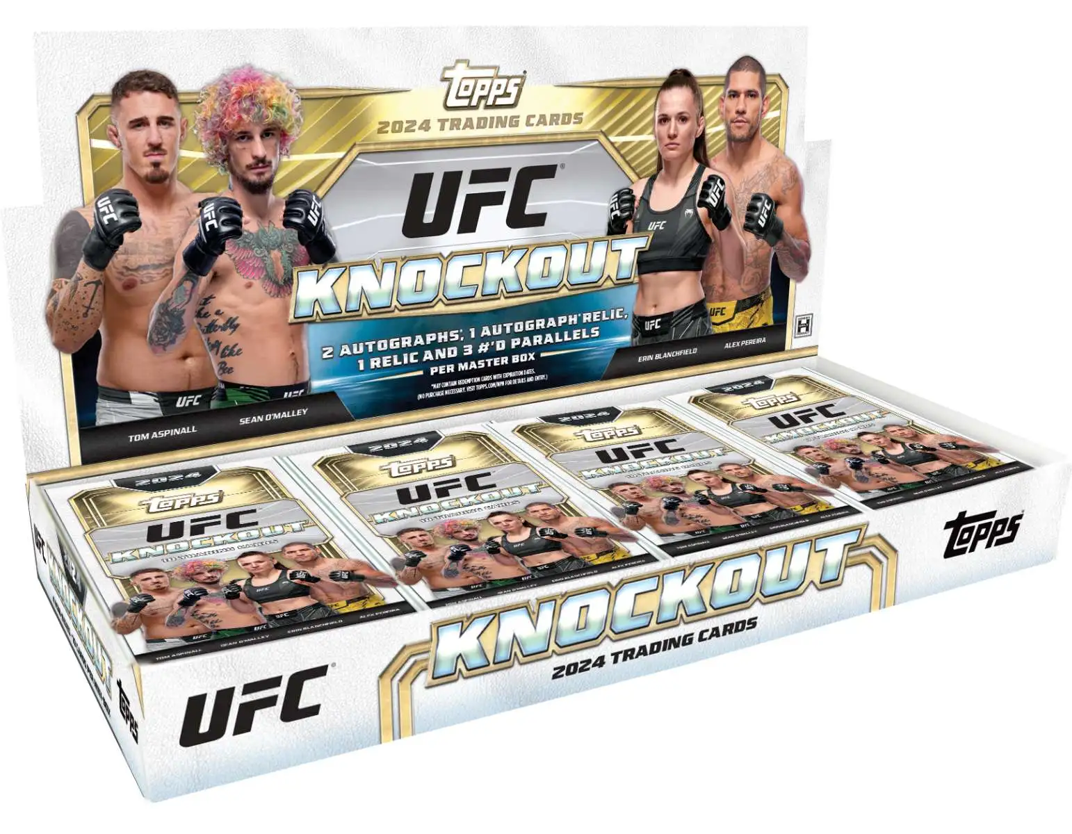 UFC Topps 2024 Knockout Trading Card HOBBY Box [4 MINI Boxes]