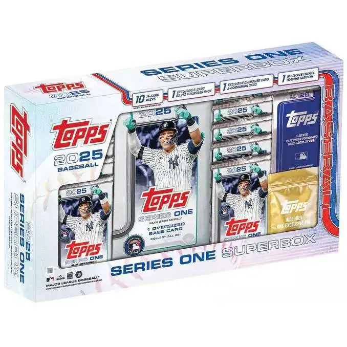 MLB Topps 2025 Series 1 Baseball Trading Card SUPER BOX 10