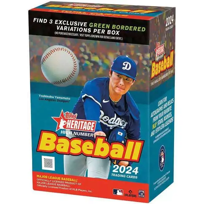 MLB Topps 2024 Heritage High Number Baseball Trading Card BLASTER Box [8 Packs]