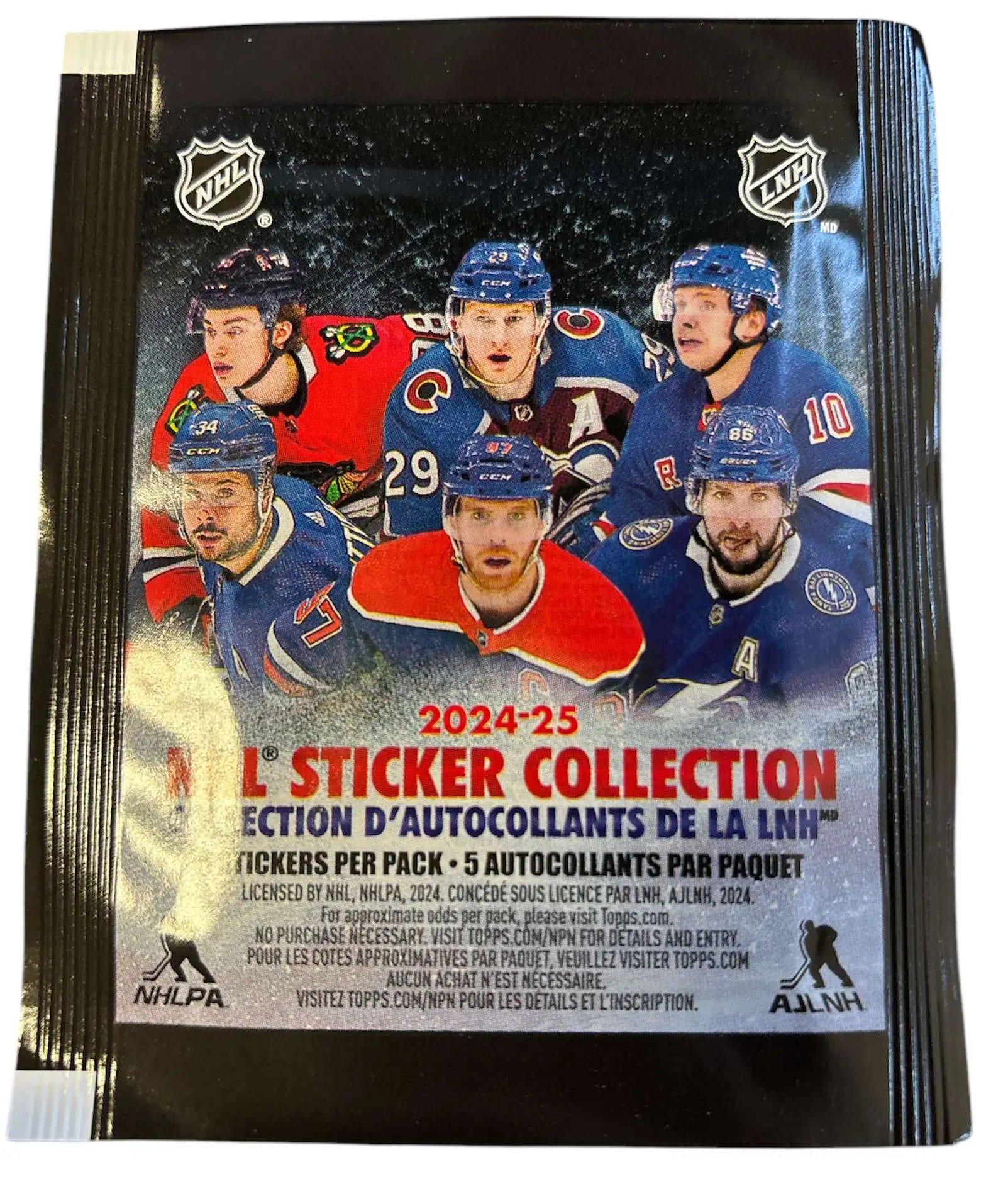 NHL Topps 2024-25 Hockey Sticker Collection Pack [5 Stickers]