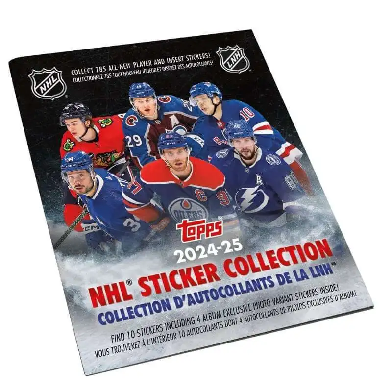 NHL Topps 2024-25 Hockey Sticker Collection Album