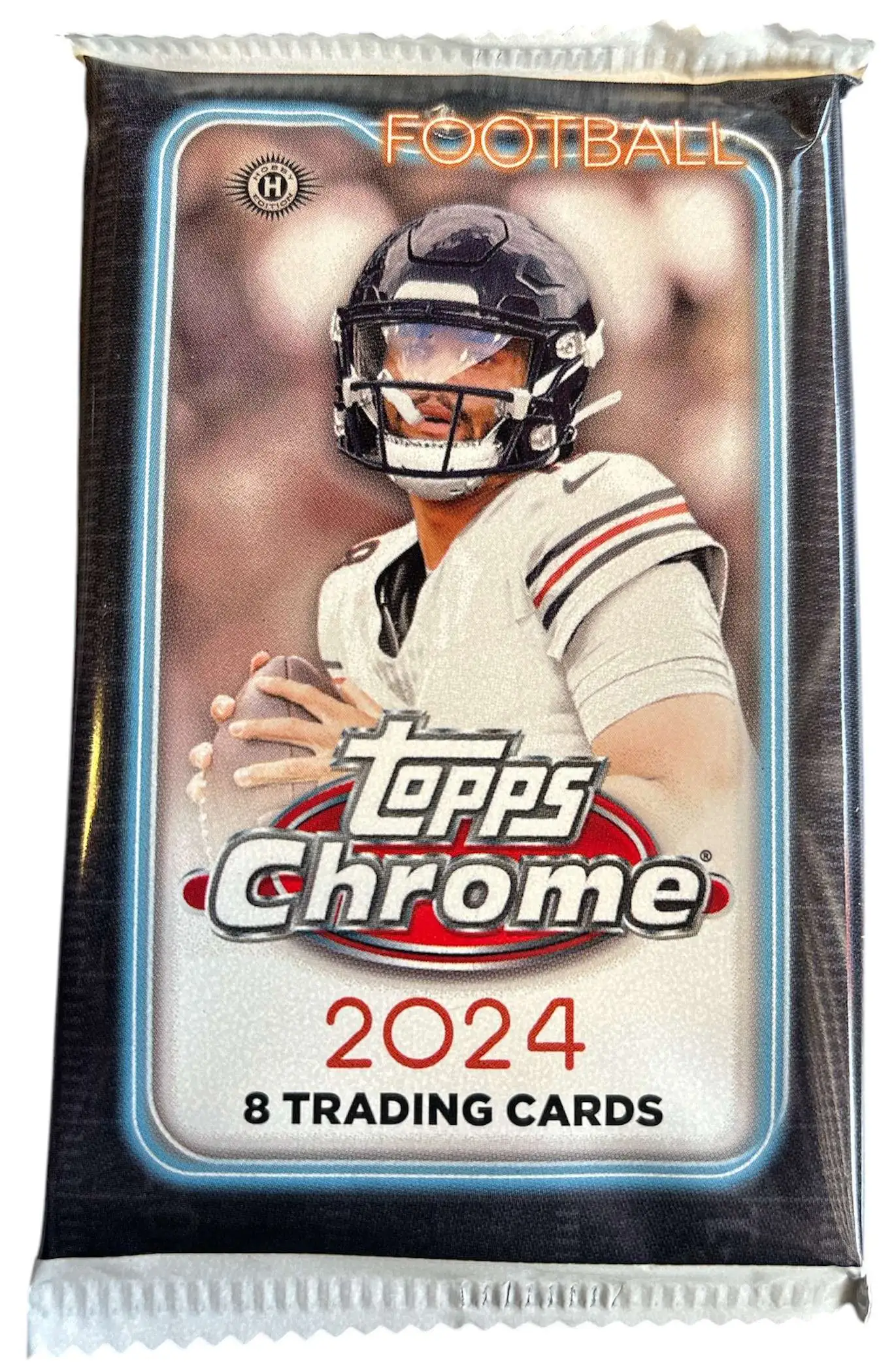 NFL Topps 2024 Chrome Football Trading Card HOBBY Pack [8 Cards]