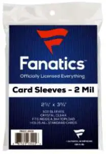 Card Supplies 2 Mil Card Sleeve 2 58 x 3 58 500 ct Fanatics - ToyWiz Card Supplies 2 Mil Card Sleeve 2 58 x 3 58 500 ct Fanatics - ToyWiz
