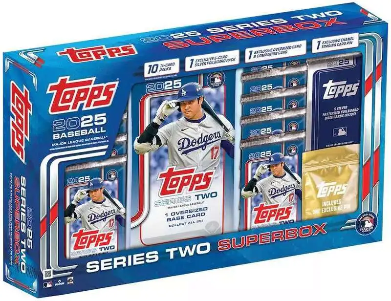 MLB Topps 2025 Series 2 Baseball Trading Card SUPER BOX 10