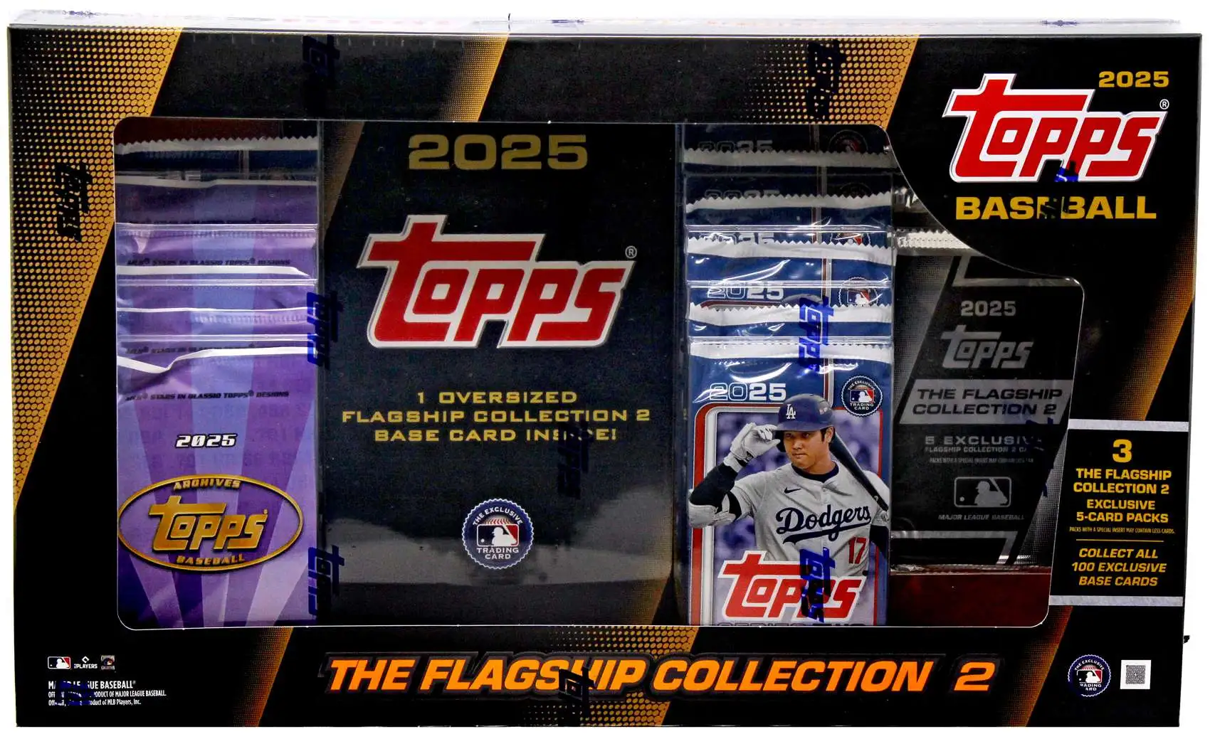 MLB Topps 2025 Baseball The Flagship Collection 2 Exclusive Trading Card Box [12 Packs]