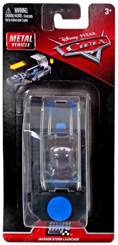 Disney / Pixar Cars Cars 3 Die Cast Mini Racers Jackson Storm Car & Launcher [Loose]