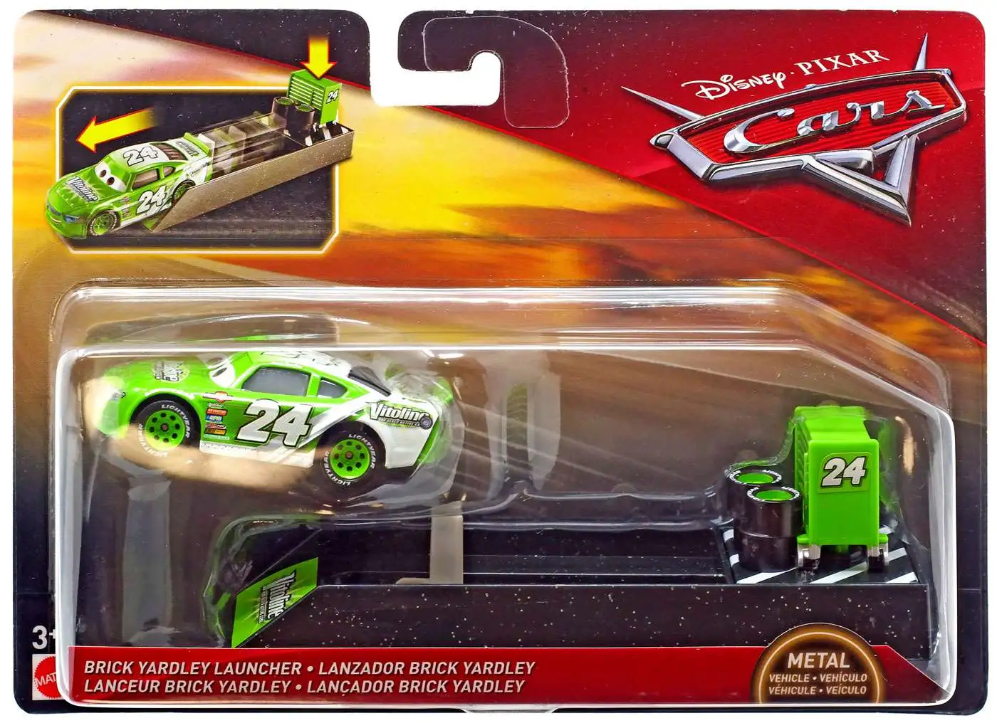 Disney / Pixar Cars Cars 3 Brick Yardley Diecast Car & Launcher