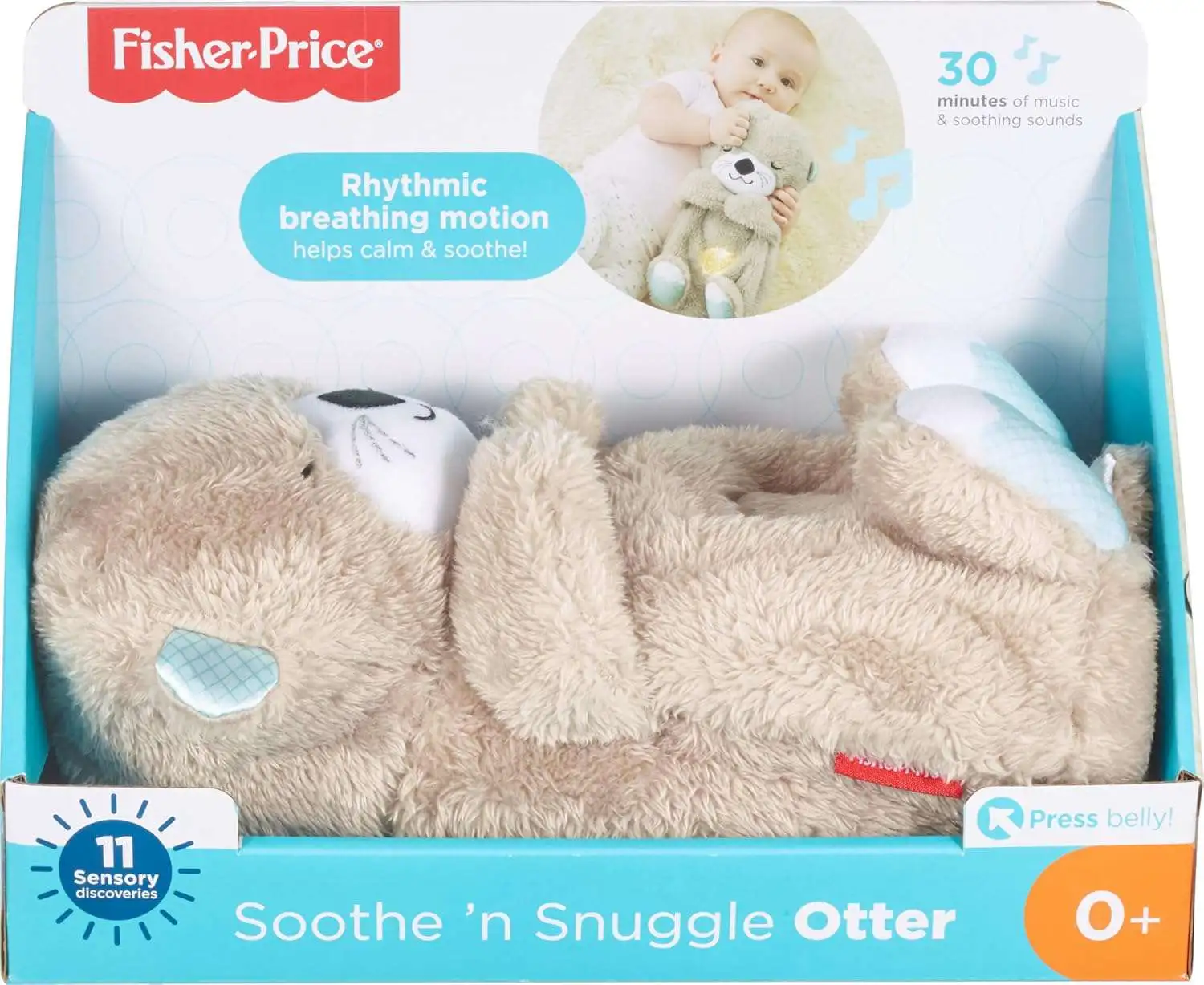 Fisher Price Laugh & Learn Sooth 'N Snuggle Otter Feature Animated Plush