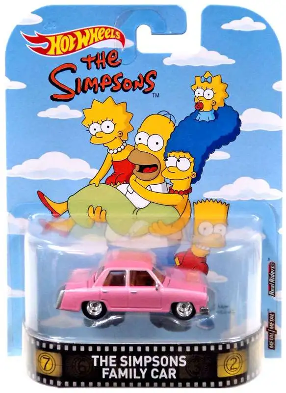 Hot Wheels HW Retro Entertainment The Simpsons Family Car Diecast Car 