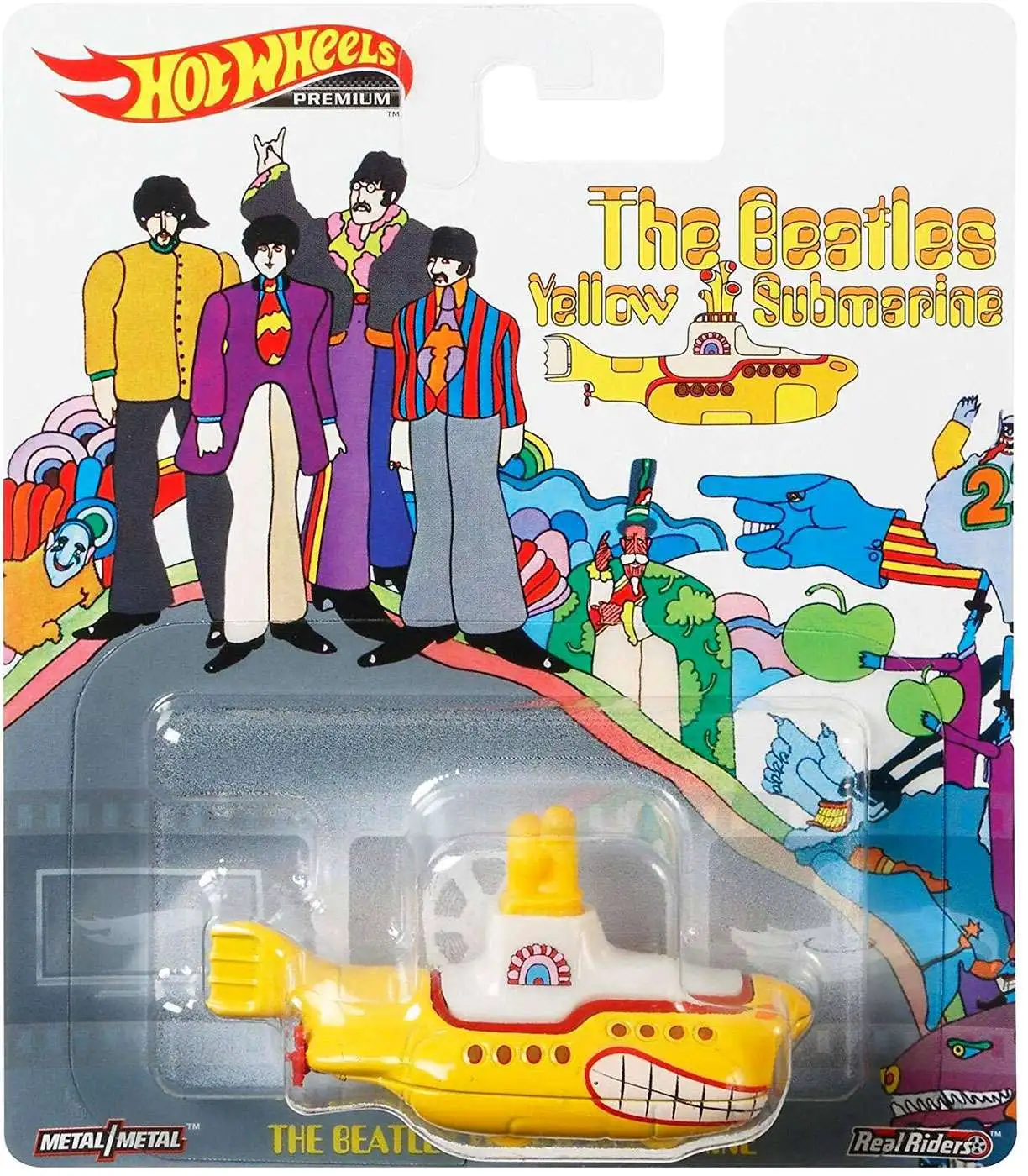 The Beatles Yellow Submarine Hot Wheels Limited Edition Set of 6 Diecast 