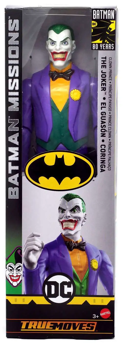 DC Batman Missions The Joker Clown Prince 12 Action Figure True Moves  Mattel Toys - ToyWiz