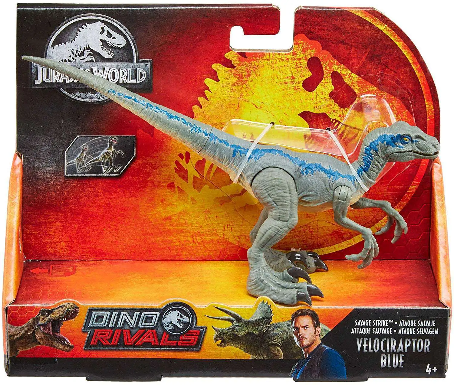 Jurassic World Action Figure Fallen Kingdom Basic Owen Velociraptor Baby Blue 