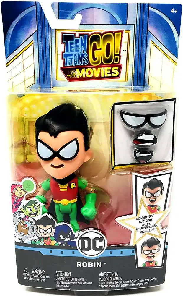 6” Articulated Robin Figurine With Bo Staff NO PACKAGE Teen Titans Go New! 