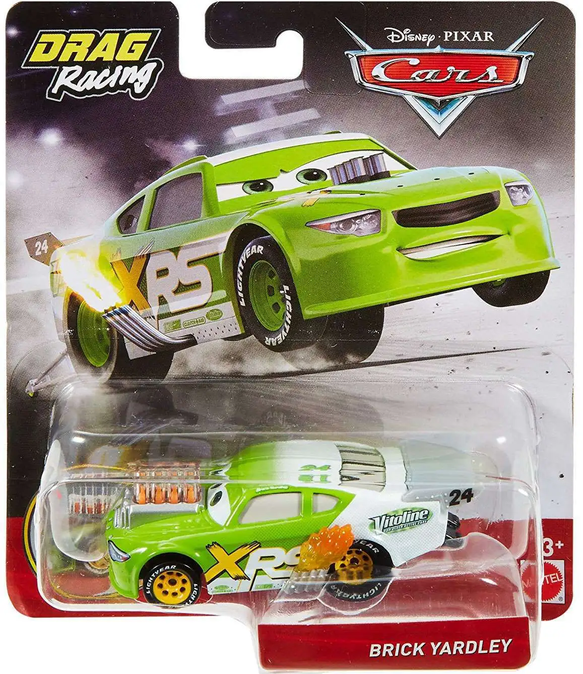 Mattel Pixar Cars Mini Racers XRS Racers Brick Yardley Tim TREADLESS GKG63