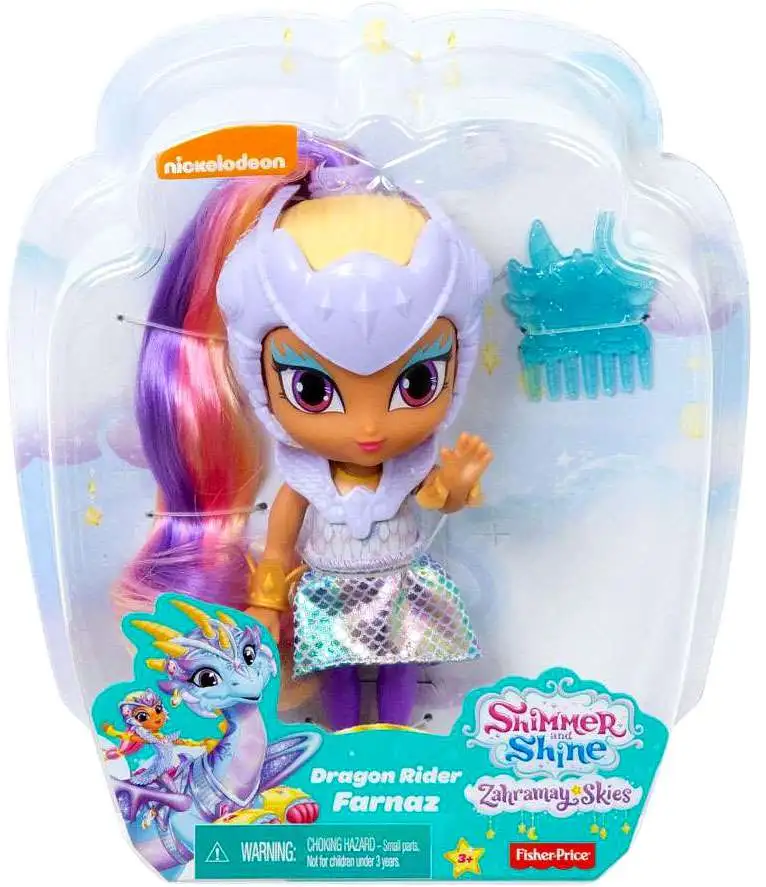 Fisher Price Shimmer & Shine Zahramay Skies Dragon Rider Farnaz 6-Inch Basic Doll [Loose]