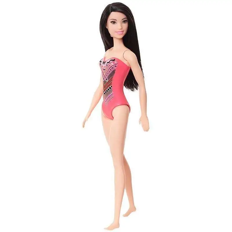 Barbie Pink Geometric Swimsuit Doll