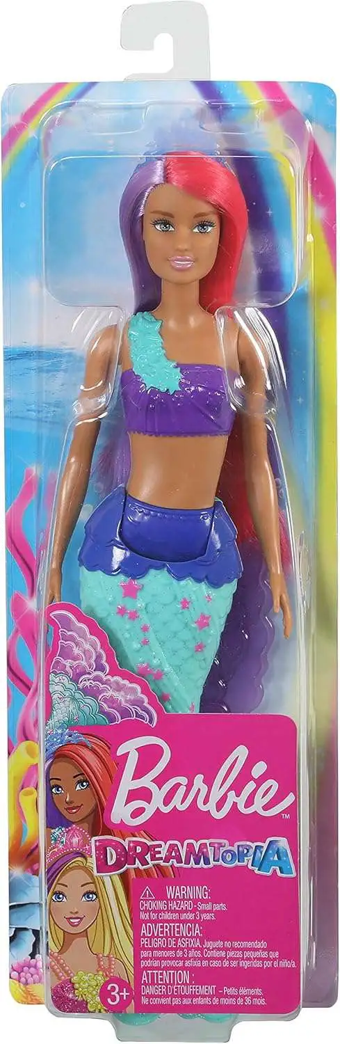 Barbie Dreamtopia Mermaid Doll [Purple & Red Hair, Damaged Package]