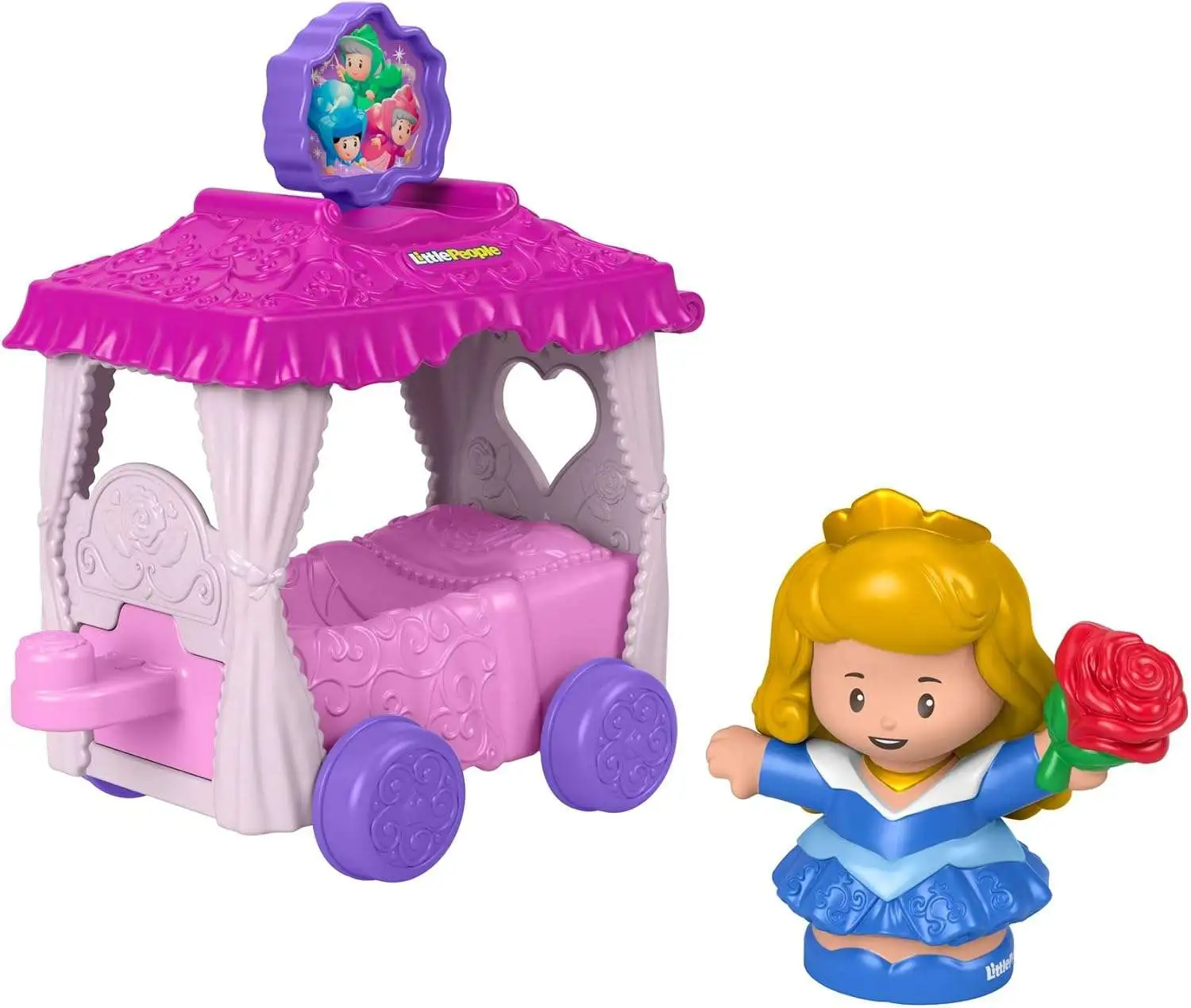 Fisher Price Disney Princess Little People Princess Parade Aurora's Float Vehicle & Figure