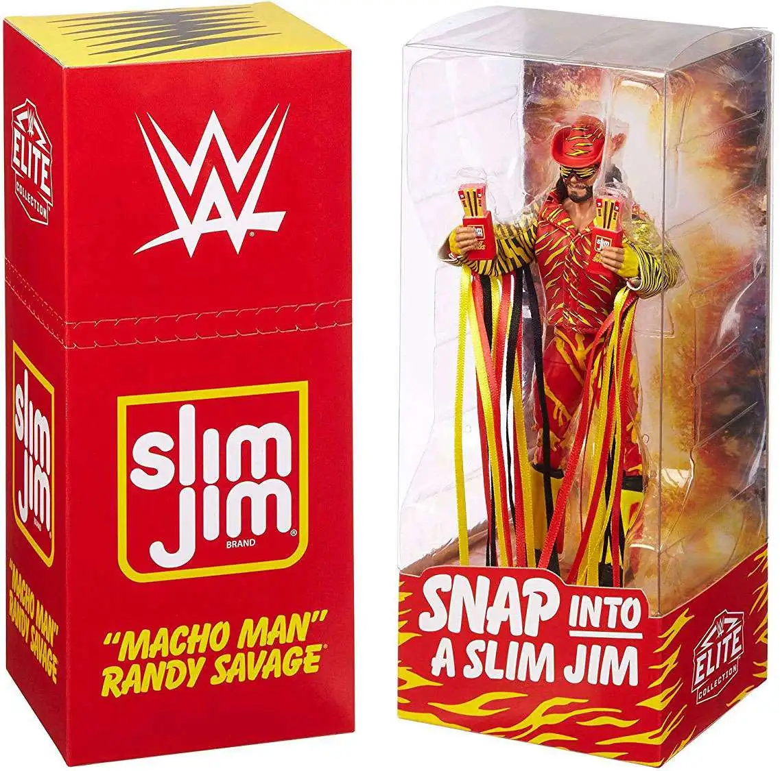 WWE Wrestling Slim Jim Elite "Macho Man" Randy Savage Exclusive Action Figure