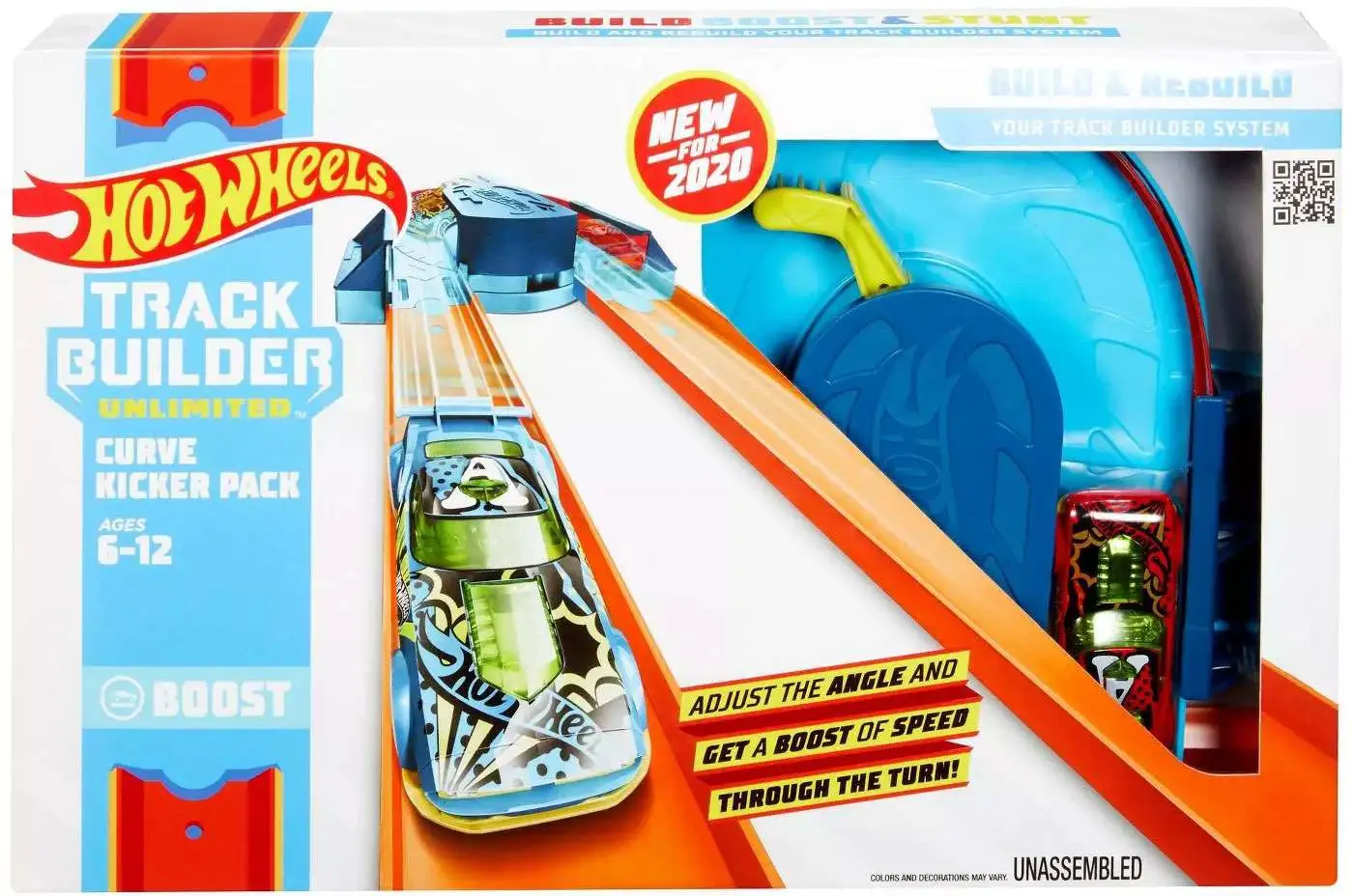 Hot Wheels Track Builder System Curve Kicker Pack Track Set [Boost]