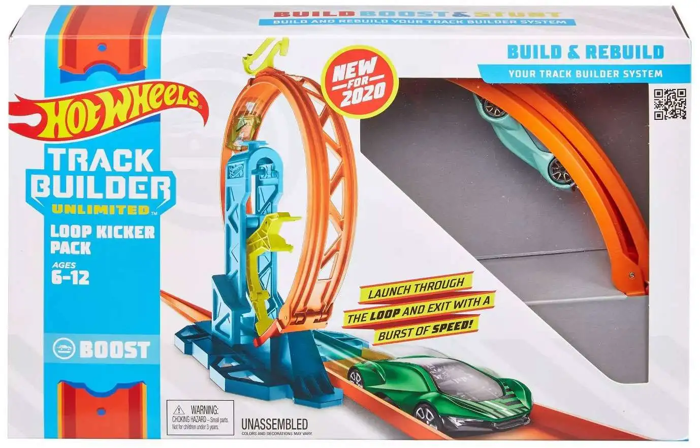 Mattel Hot Wheels Track Builder Build Boost Stunt Die-Cast Car