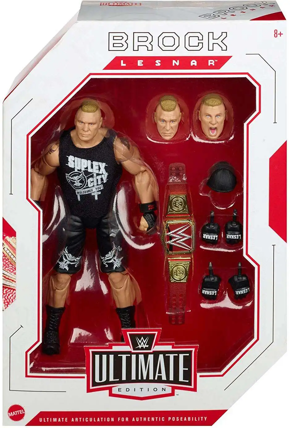 WWE Wrestling Ultimate Edition Brock Lesnar 7 Action Figure Mattel Toys ...