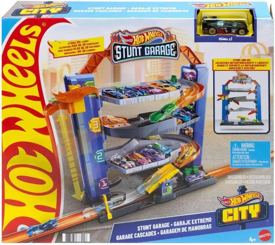 Hot Wheels City Stunt Garage Playset