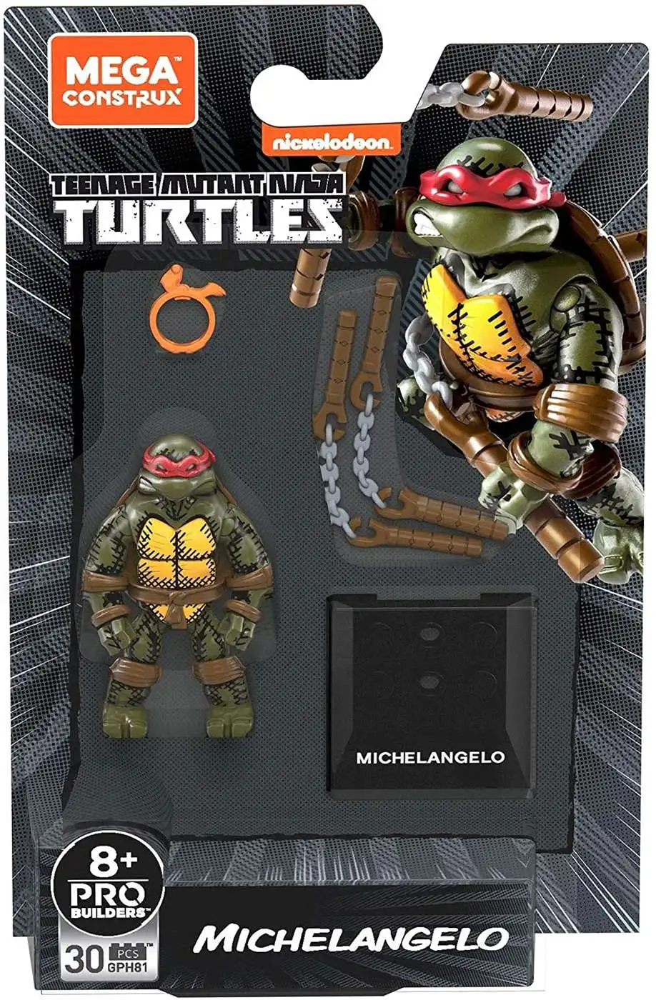 Mega Bloks Eastman And Laird TMNT Leo Mikey Ralph & Rooftop battle 