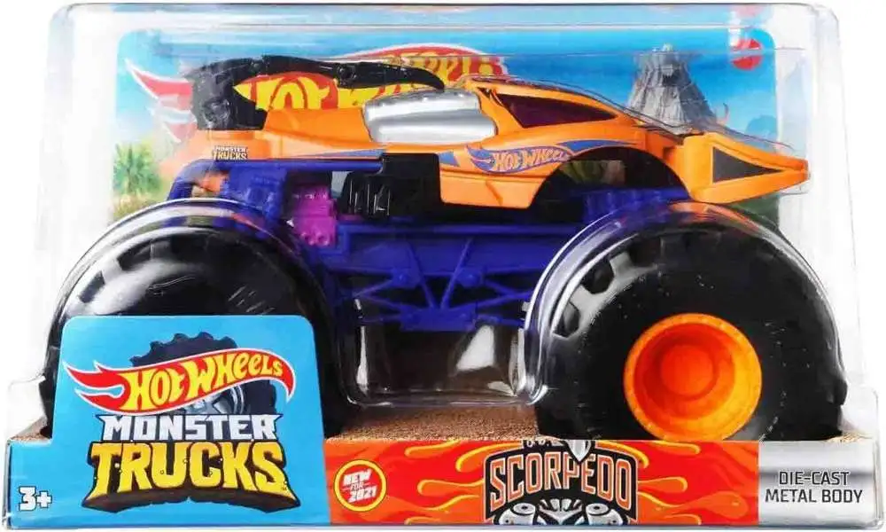 Hot Wheels Monster Trucks Shark Wreak, Oversized 1:24 Scale Die cast