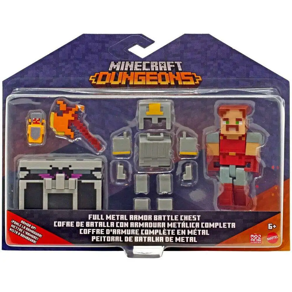 Minecraft Dungeons Deluxe Fox Armor Battle Chest Action Figure