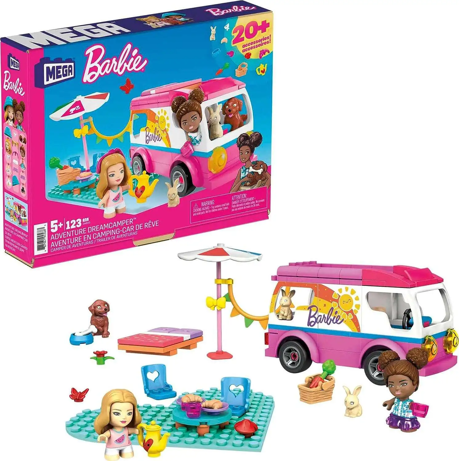 Poupée Barbie Playset DreamCamper Camping Car Transformable