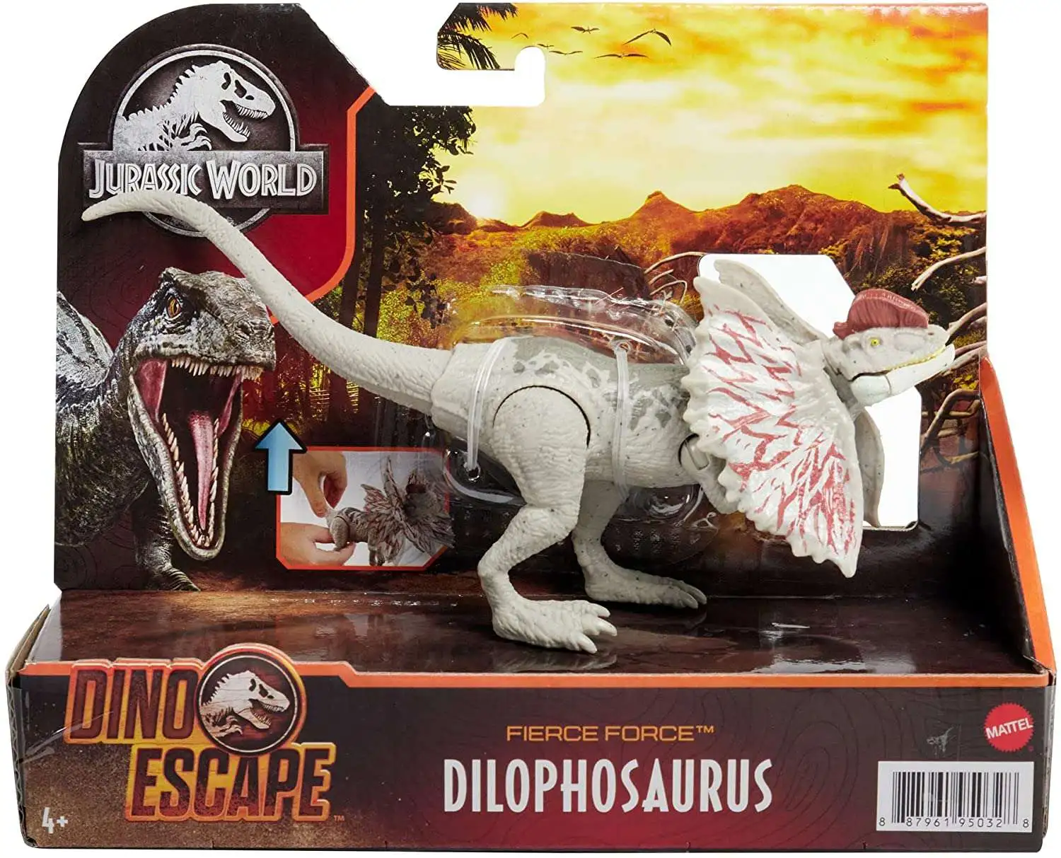 Jurassic World Mattel Figur Dilophosaurus Dino Escape 