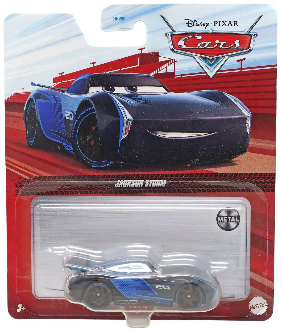 Disney / Pixar Cars Cars 3 Metal Jackson Storm Diecast Car [2023, Damaged Package]