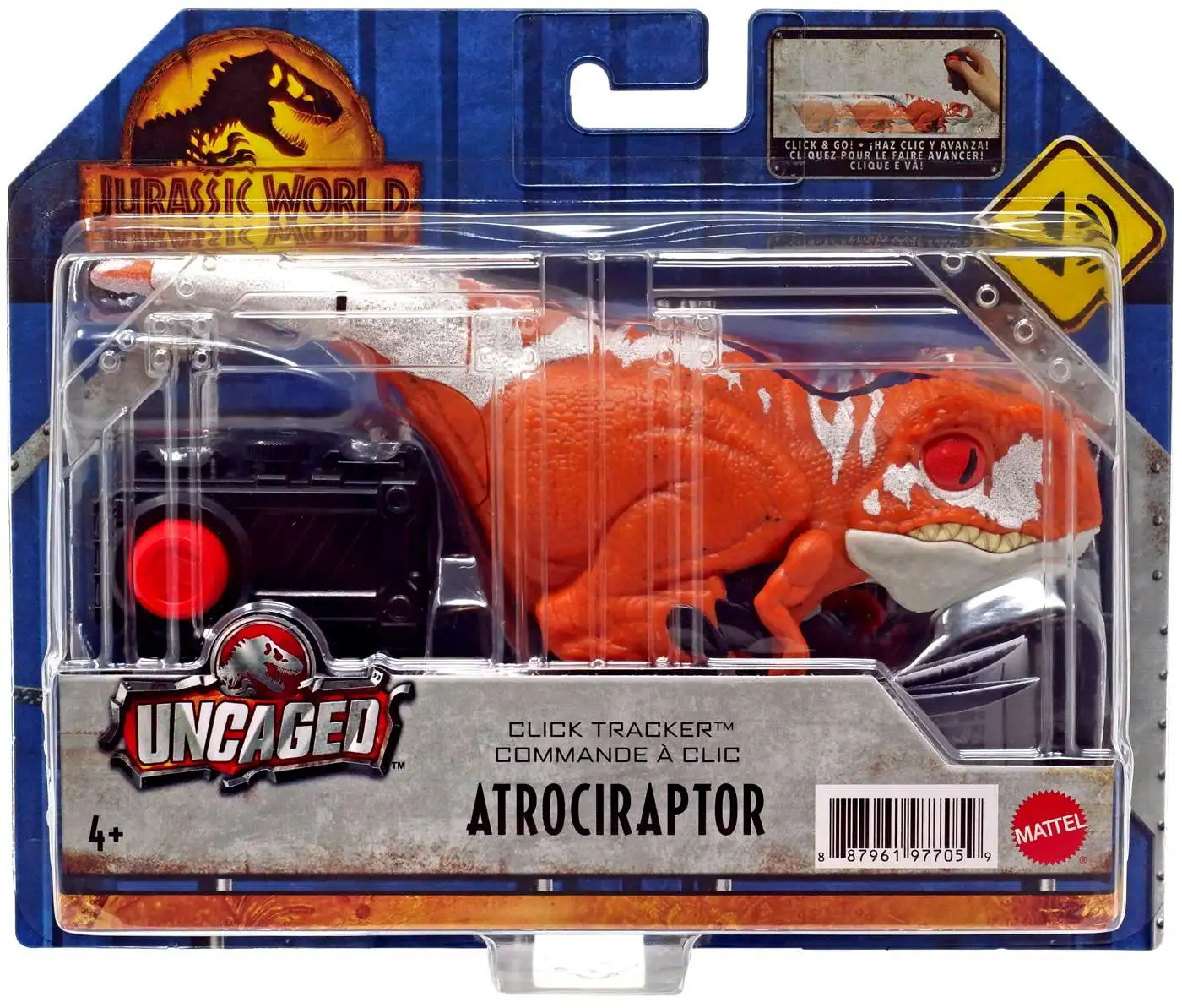 Jurassic World Dominion Uncaged Atrociraptor Action Figure [Click Tracker, Red]