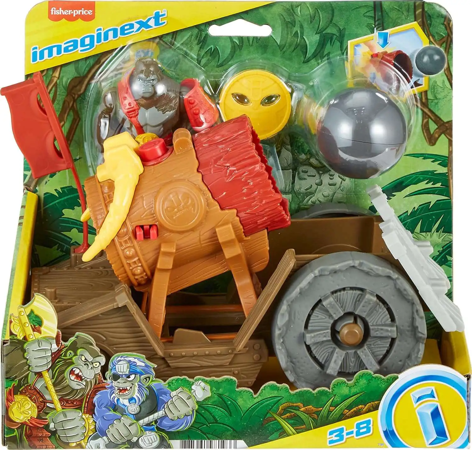 Fisher Price Imaginext Gorilla Cannon Figure