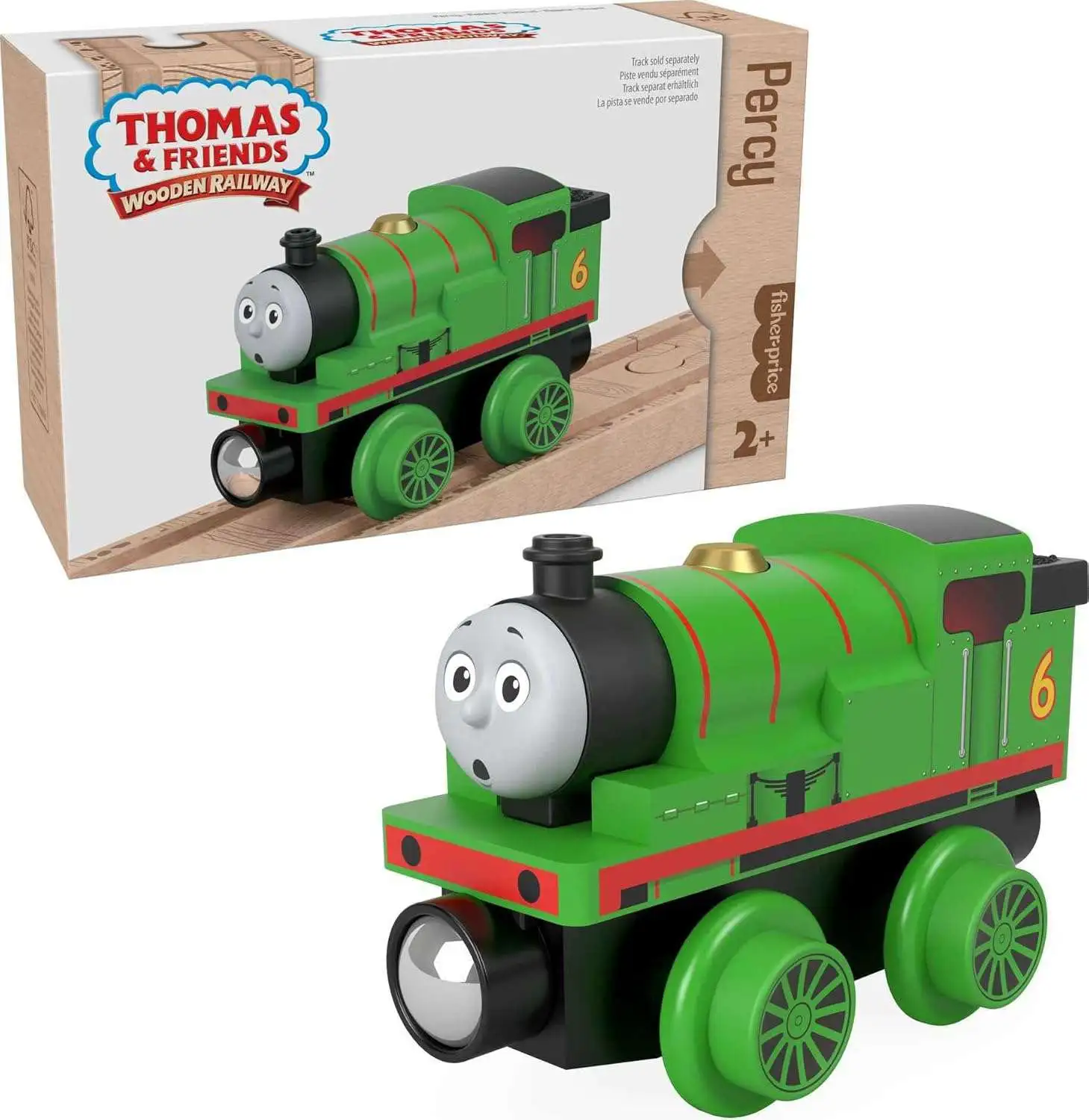 Fisher Price Thomas & Friends Wooden Railway Percy Train Figure