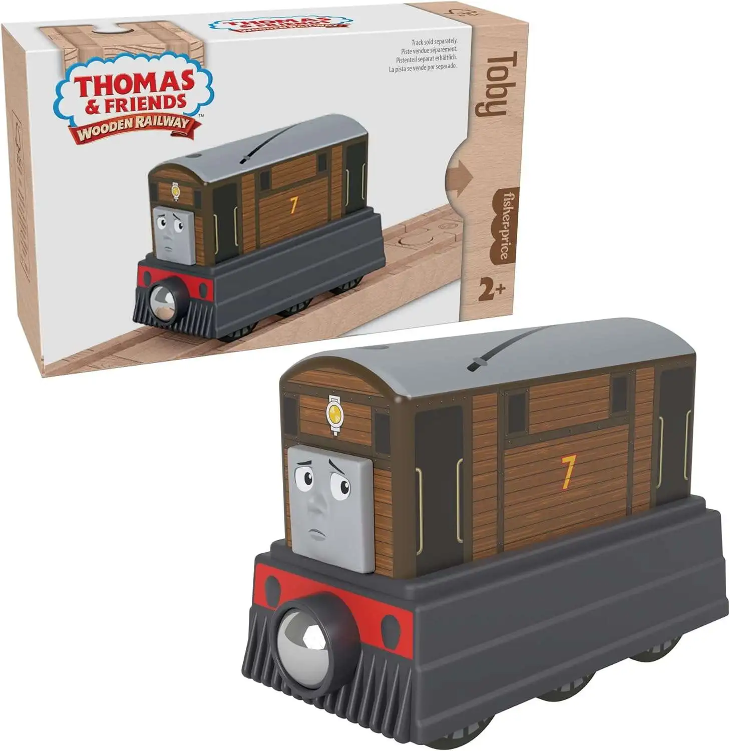 Fisher Price Thomas & Friends Wooden Railway Toby Train Figure