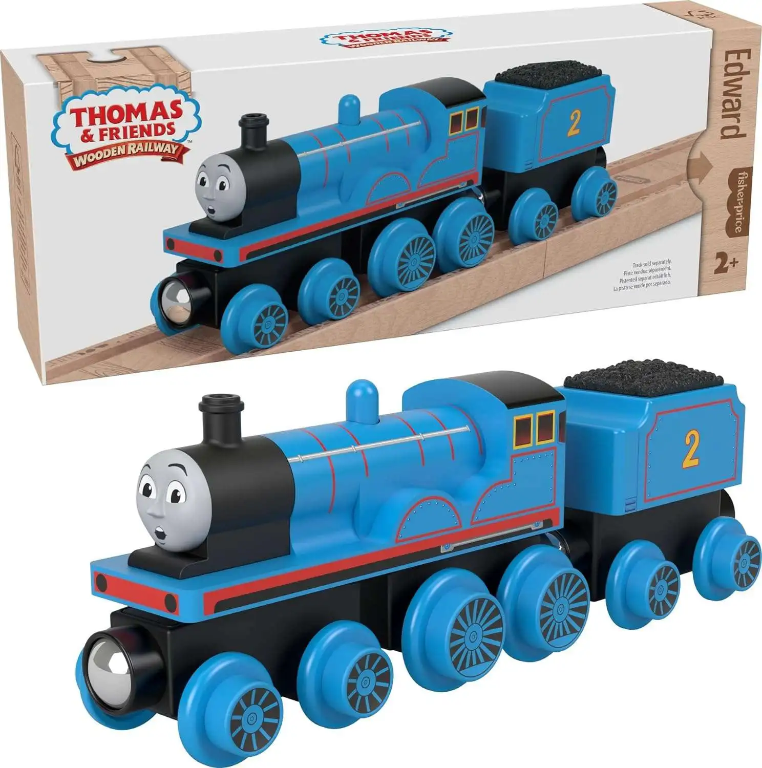 Fisher Price Thomas & Friends Wooden Railway Edward Train Figure