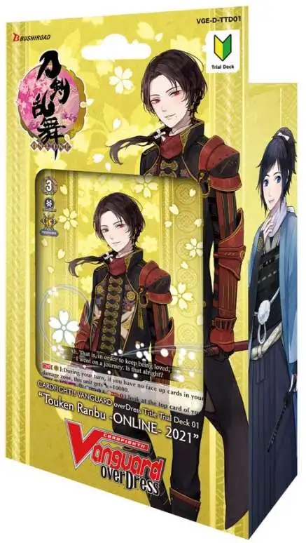 Cardfight Vanguard Trading Card Game overDress Touken Ranbu -ONLINE- 2021 Trial Deck