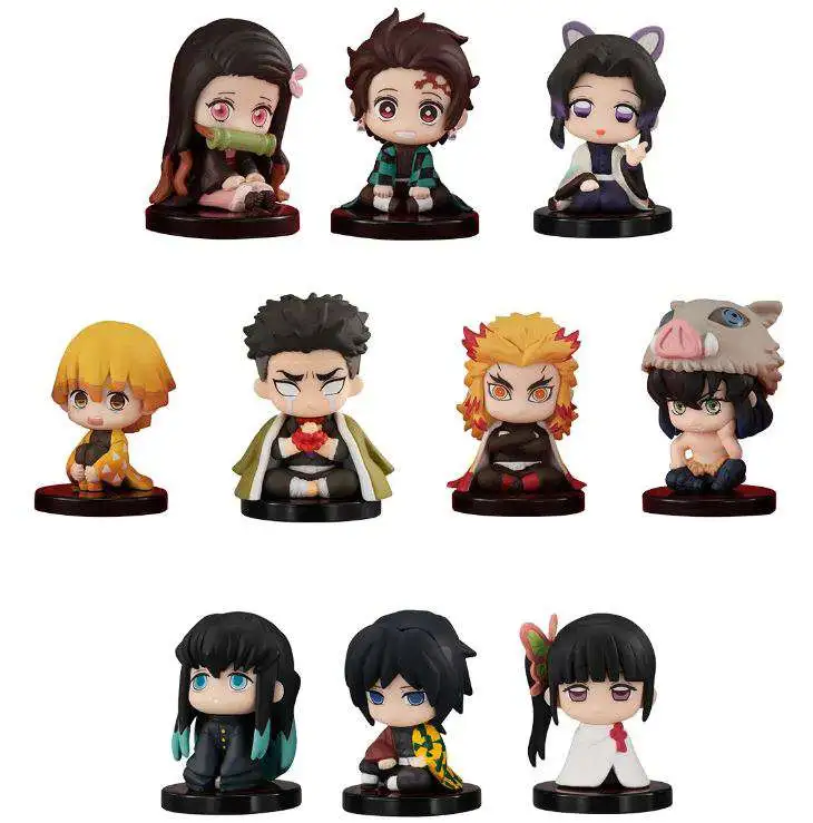Demon Slayer Suwarase Squad 2 Complete Set of 5 Gacha Capsule Toys