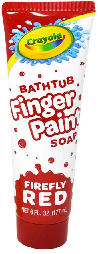 Crayola Firefly Red Bathtub Fingerpaint Soap