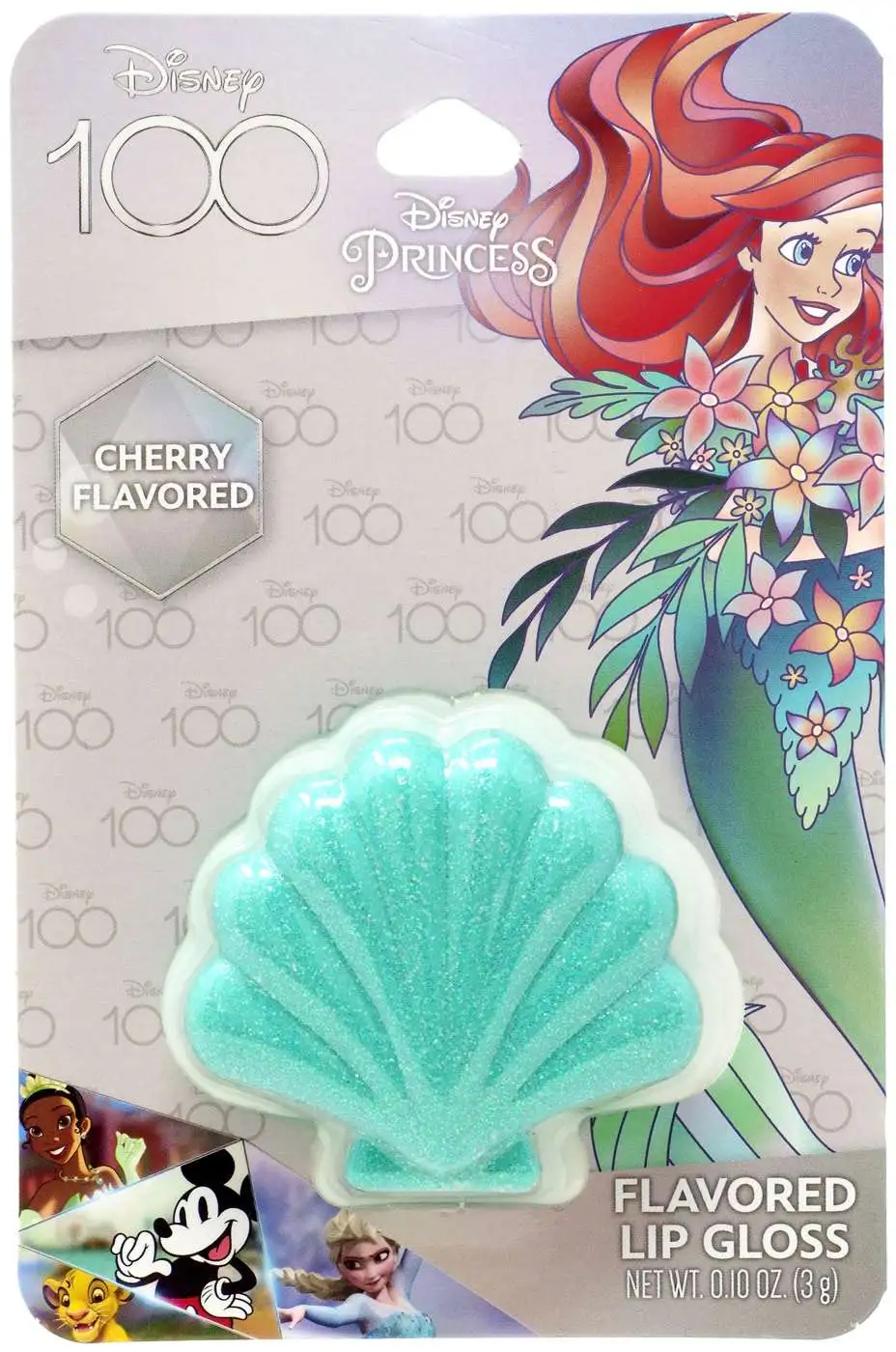 The Little Mermaid Disney 100 Cherry .1oz Flavored Lip Gloss