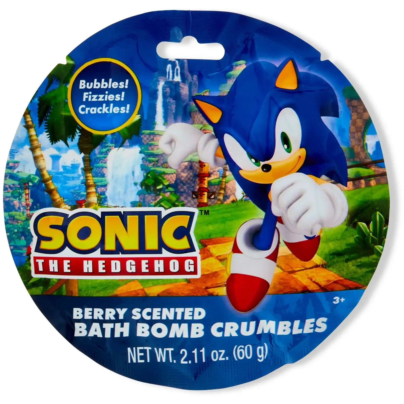 Sonic The Hedgehog Berry Scented Bath Bomb Crumbles Pack Centric