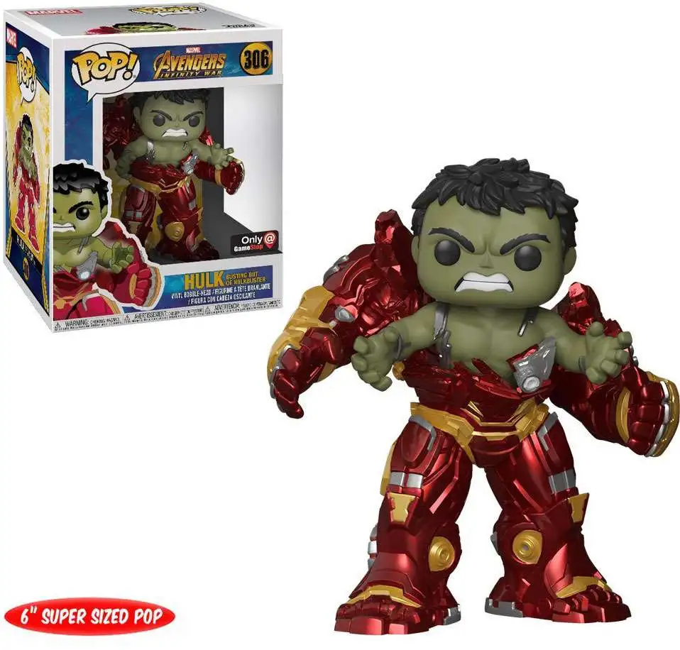  Funko Pop! Marvel: Avengers Endgame - 6 Hulk with Gauntlet,  Multicolor, Standard : Toys & Games