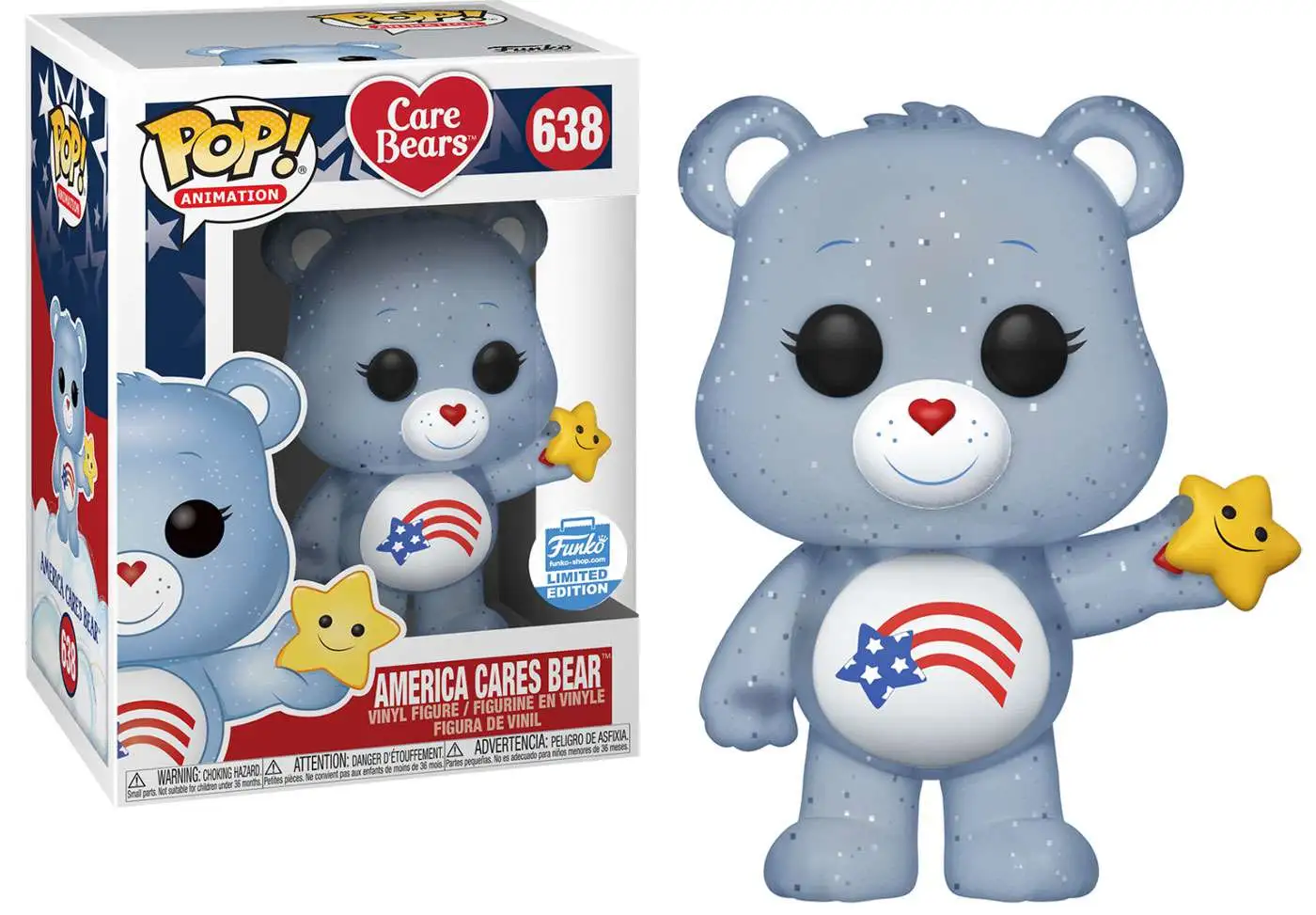 Pop Animation Care Bears 355 Good Luck Bear Chase Funko Figure 66956 for sale online 