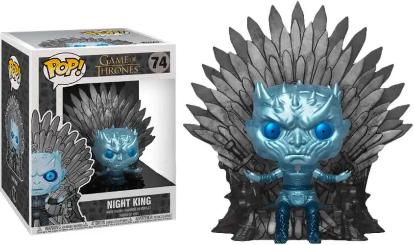 Funko Game of Thrones POP! Night King Exclusive Deluxe Vinyl Figure #74 [Sitting On Throne, Metallic]