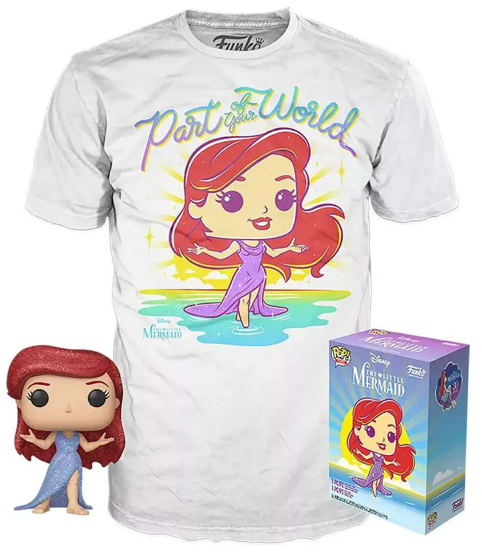 Funko Disney The Little Mermaid POP! Tees Part of Your World Exclusive Vinyl Figure & T-Shirt #564 [Diamond Collection, Medium]