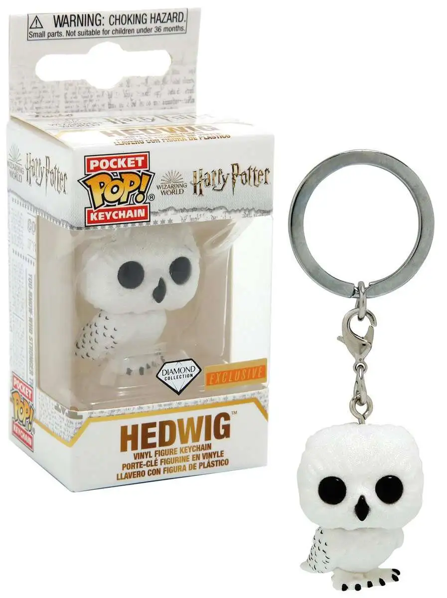 Funko Harry Potter Pocket POP Hedwig Exclusive Keychain Diamond Collection  - ToyWiz