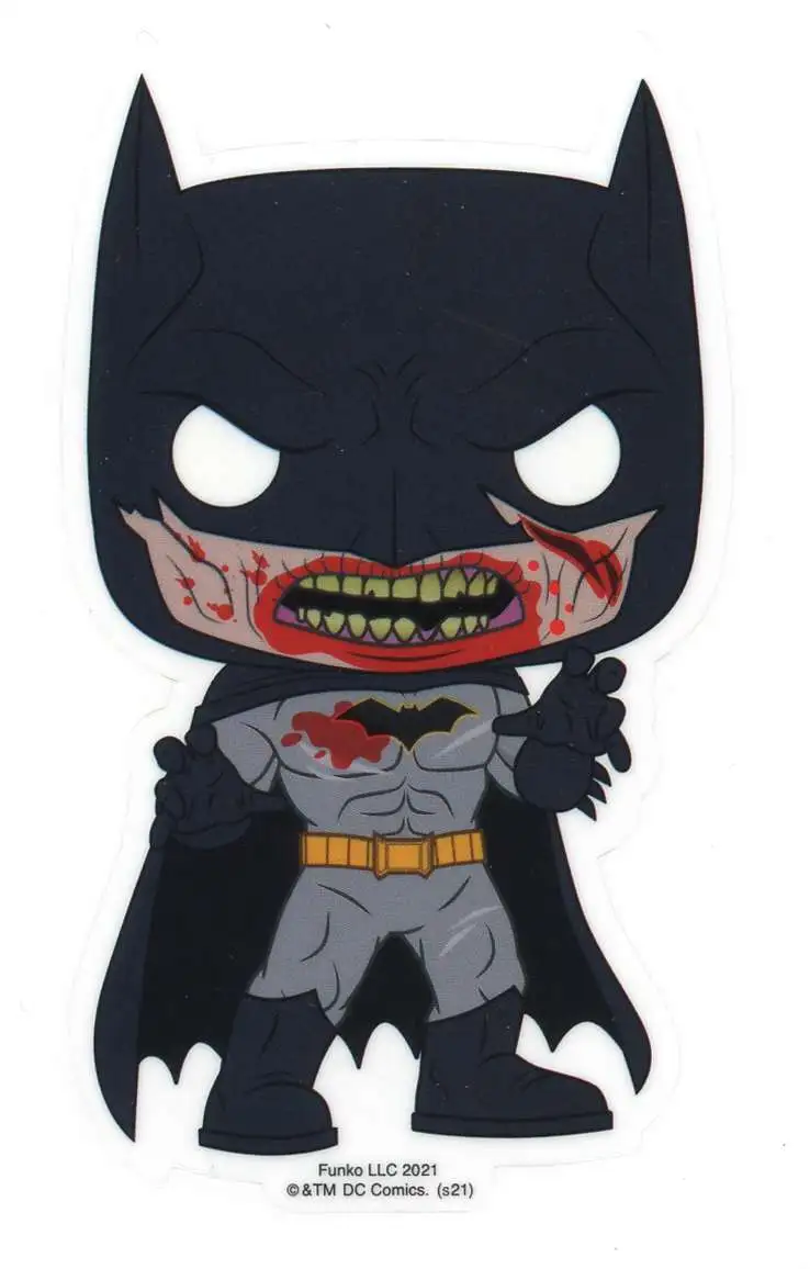 Funko DCeased Batman Exclusive 3-Inch Sticker [Bloody]