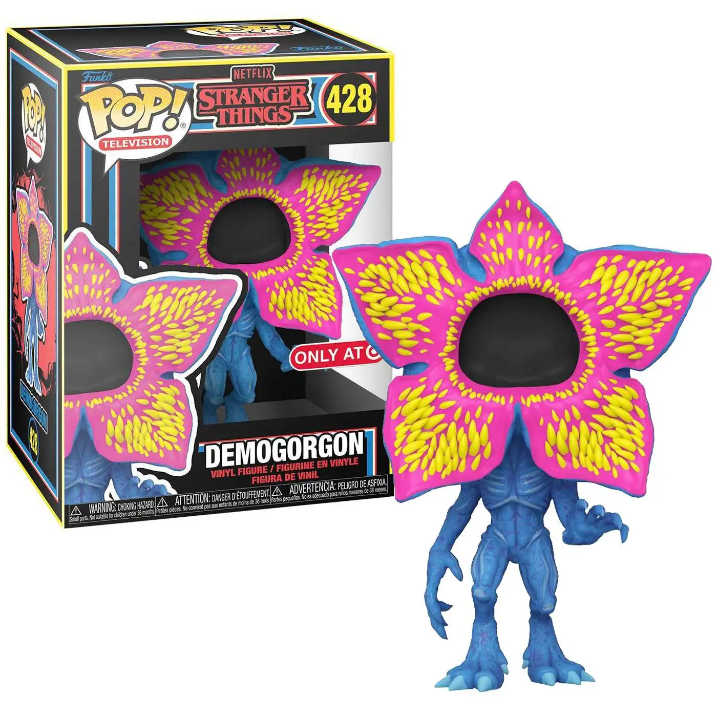 Funko Stranger Things Season 4 POP! Television Demogorgon Exclusive Vinyl Figure #428 [Blacklight, Damaged Package]